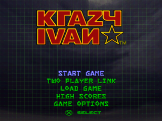 Krazy Ivan title screen for Playstation